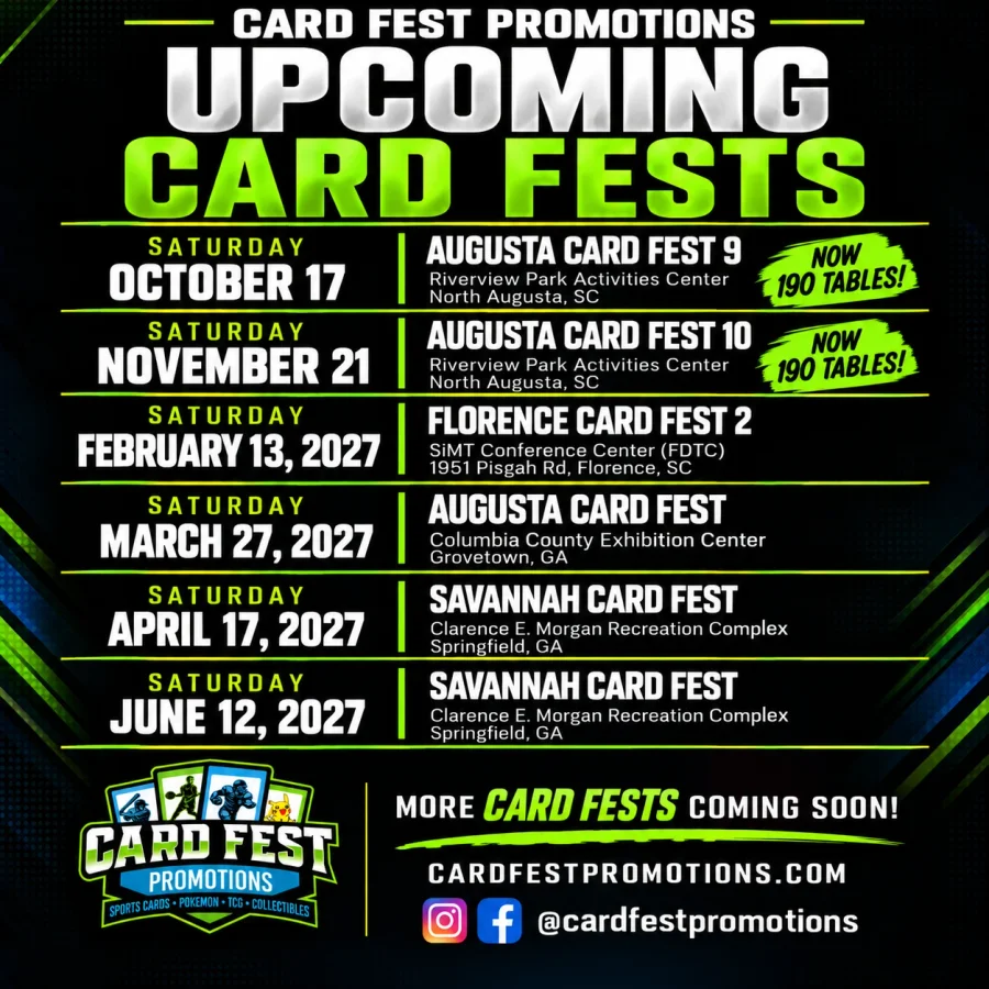 Card Fest Promotions — upcoming shows. Visit their website.
